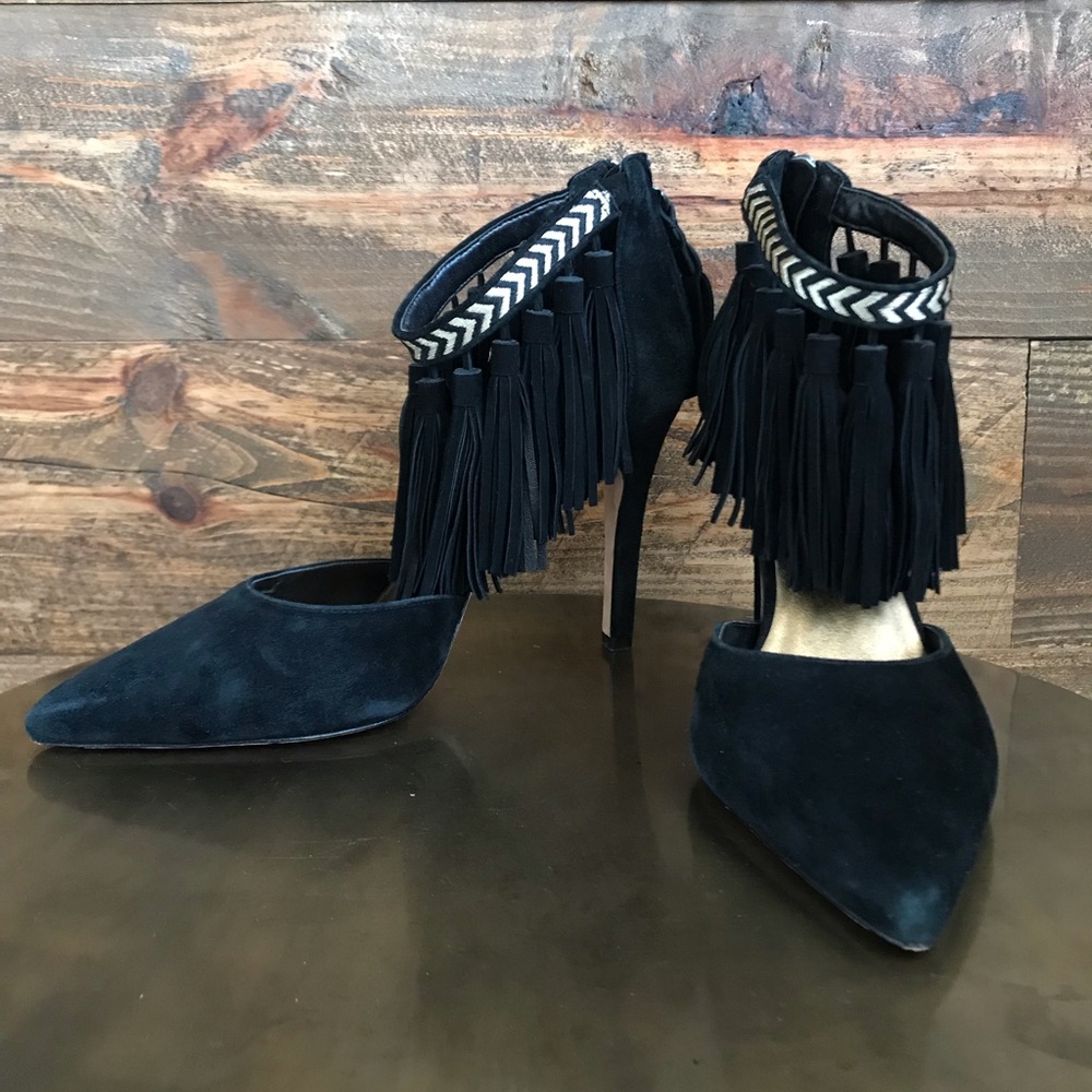 Cynthia Vincent - Ankle Fringe Pump